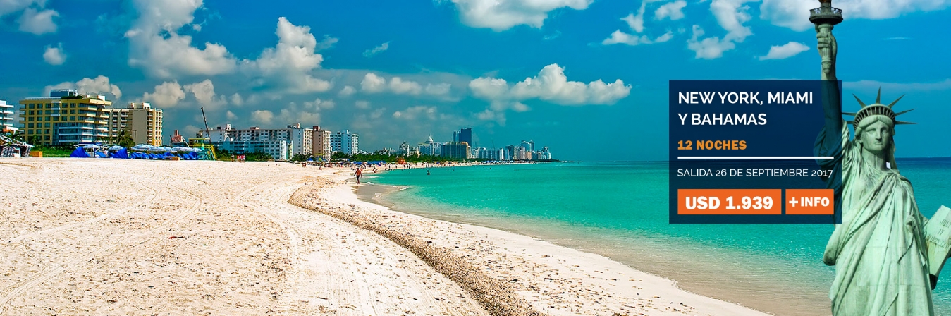 Nueva York, Miami, Bahamas